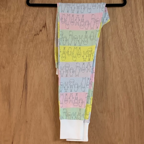 NWOT! BOB’S BURGERS Striped Thermal PAJAMAS SLEEP SET!BRAND NEW Lost tag @ store - Picture 9 of 14